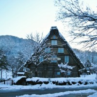 岐阜の風景・雪と合掌造